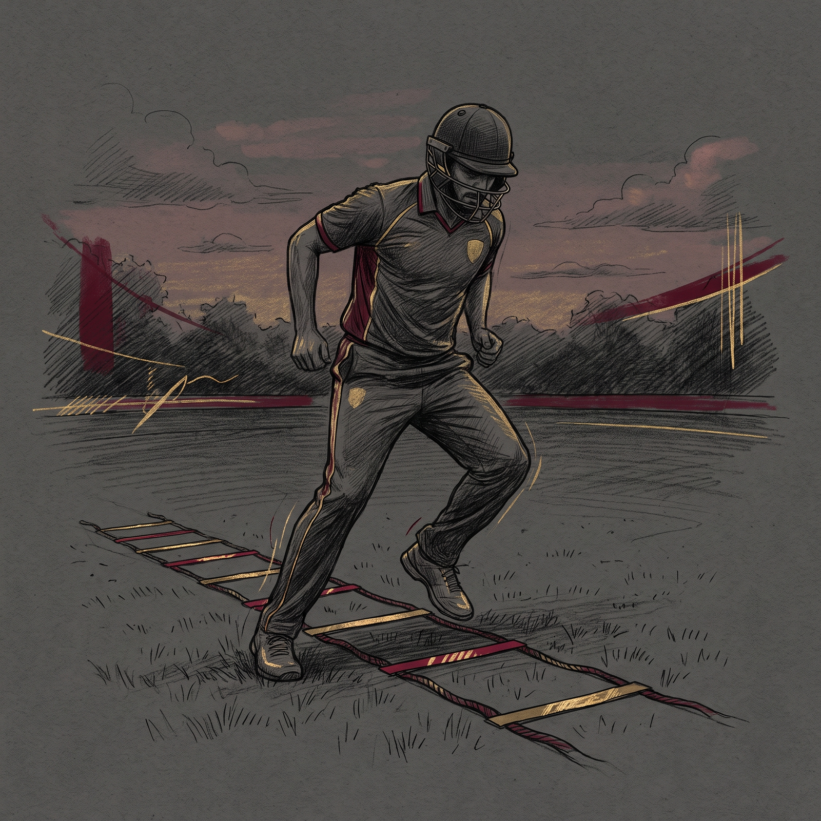 Fitness illustration for Cricket Fitness Coach Delhi