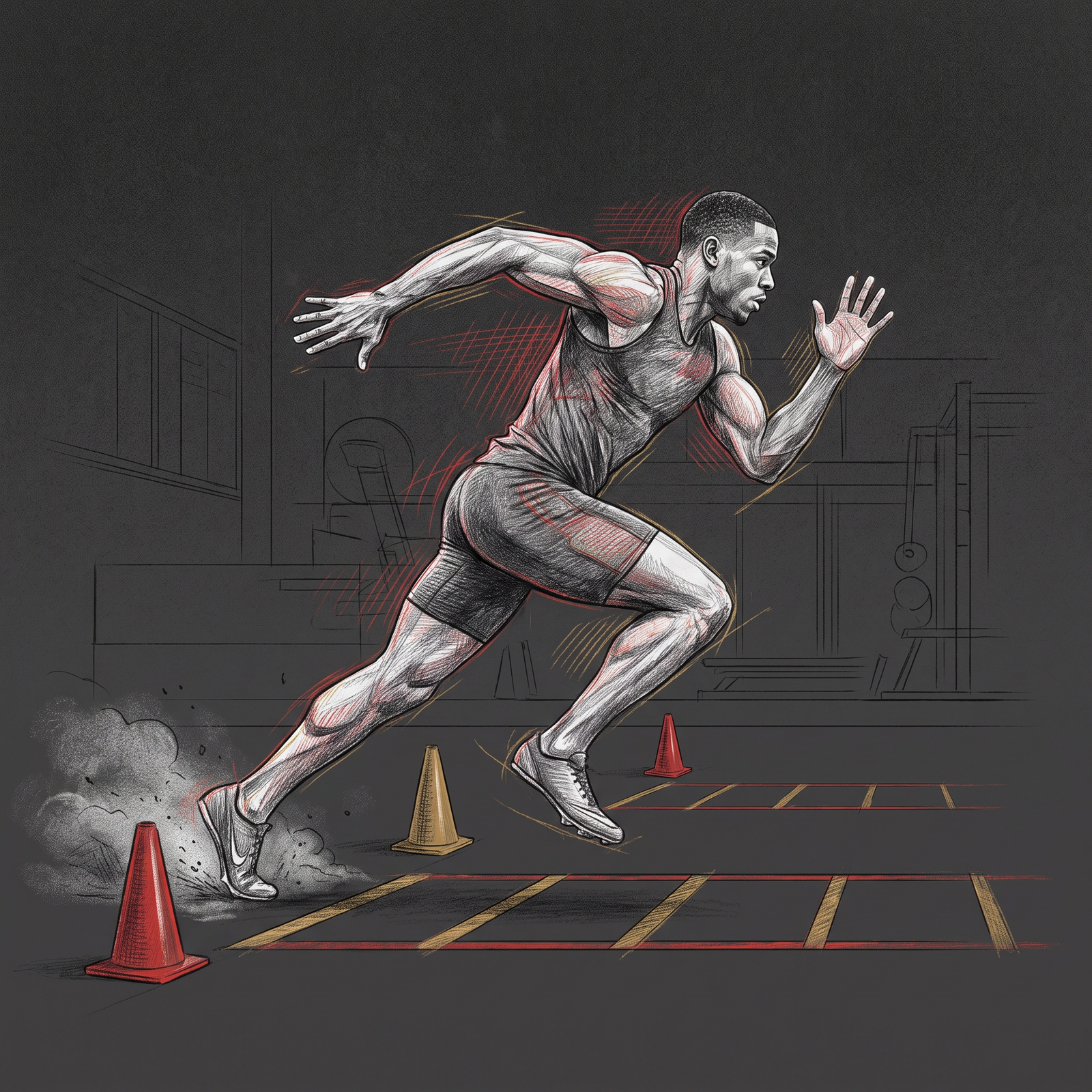 Fitness illustration for Sports Performance Training Delhi