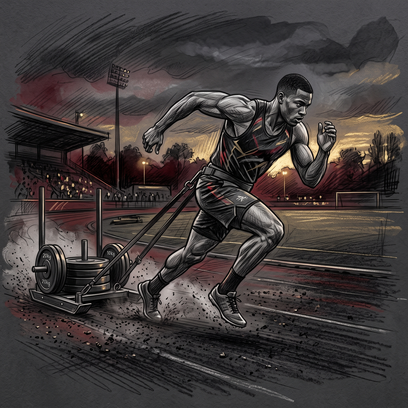Fitness illustration for Sports Performance Training Delhi