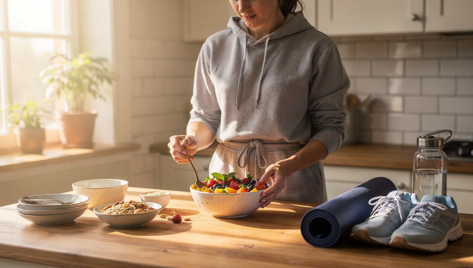 Sustainable weight management through balanced nutrition and consistent exercise
